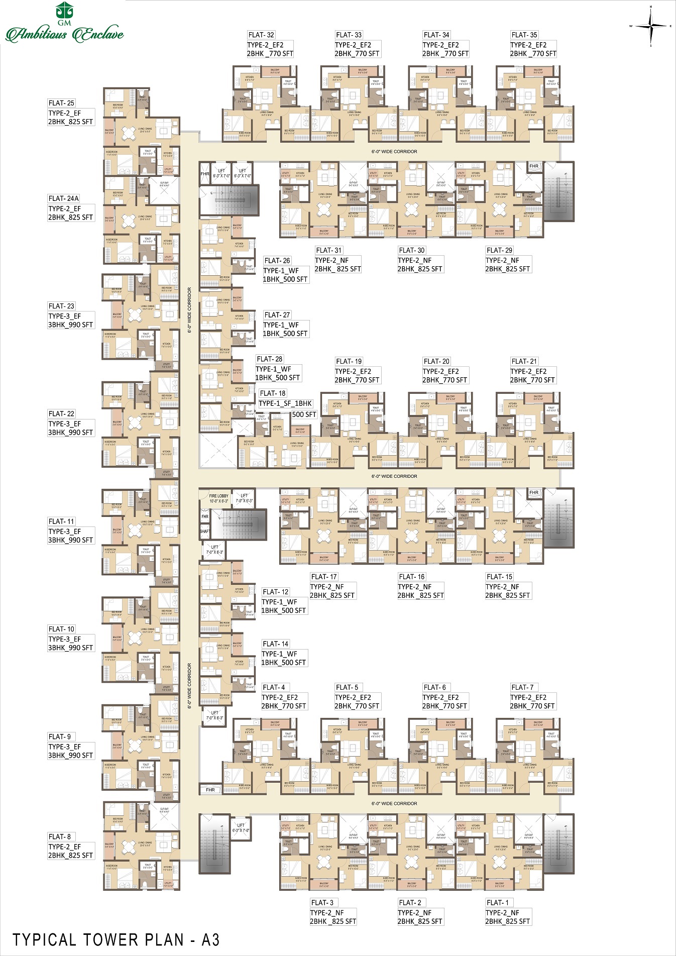 GM Ambitious Enclave 1,2&3 BHK Affordable Homes at Electronic City